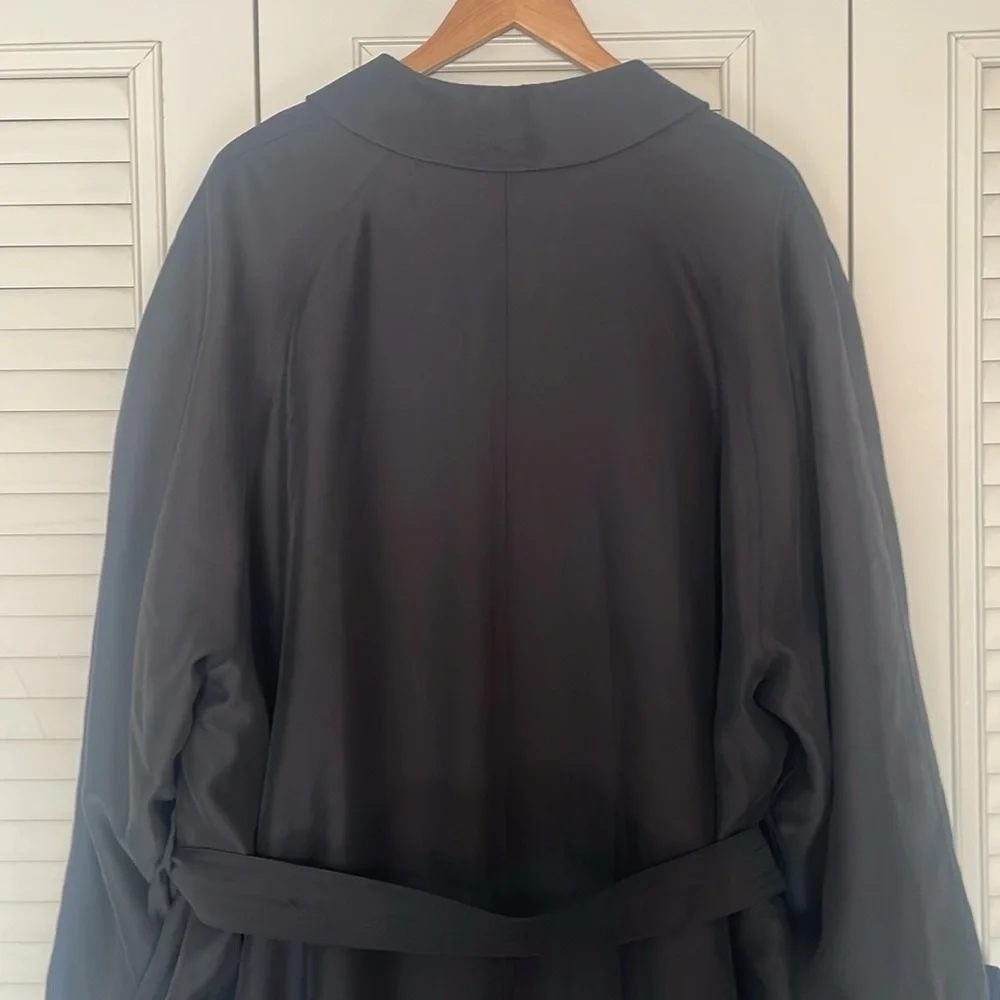 Lauren Ralph Lauren Men’s‎ Black Long Lined Trench Coat Size 46R
